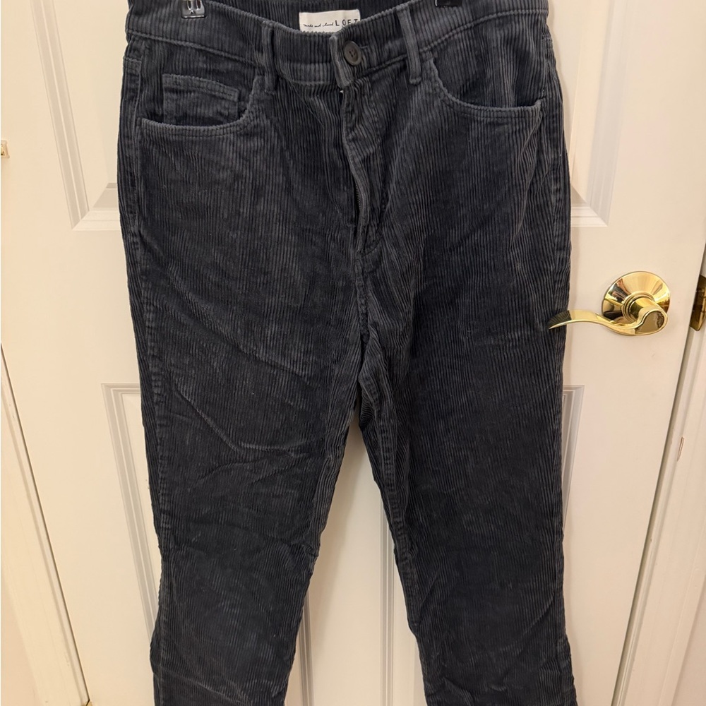 LOFT Women's Corduroy Pants - Slate Blue